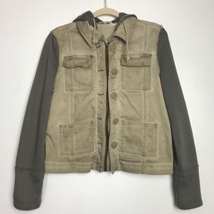 Free People Pieced Twill Jacket